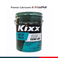 GS KIXX HDX PAO 15W40 CJ4 / SN 15W40 (20 liters) - Fully Synthetic Super Premium Engine Oil, CJ4, CI4-Plus, CI4, CF4, ACEA E9 / SN for both diesel / petrol engine