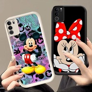DK-72 Mickey Mouse Silicone Casing black and white for VIVO Y200 Y300 V50 Y400 Lite Pro Plus 5G