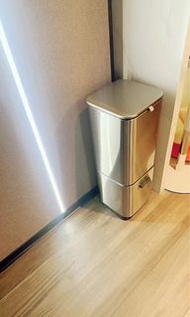 雙層不銹鋼垃圾桶 乾濕分類厨餘