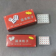 Red Black Dot Dice No. 10 No. 12 Organic Plastic Dice Dice 20 Pieces a Box with Inner Box Dice Mahjo