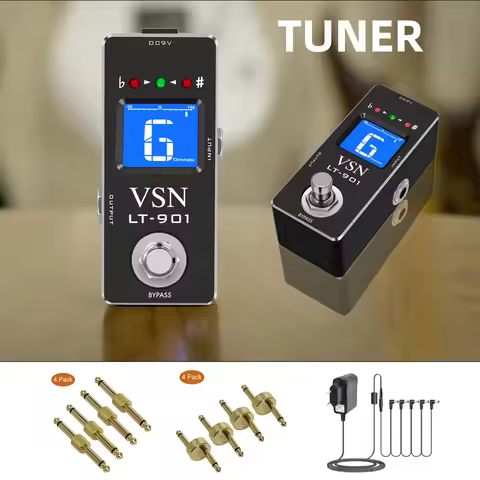 Tuner Pedal,Chromatic Guitar Tuner Pedal Fast and Accuate Tuner for High Precision ± 1 Cent with Pit