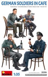 MiniArt 1/35 35396 喝咖啡休息中的二戰德軍士兵 (3人型 含桌椅及配件)