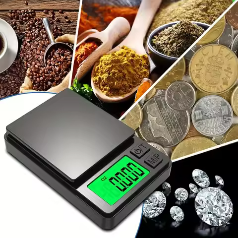 Digital Pocket Scale 0.01g Precision Electronic Jewelry Scale for Gold Silver Jewelry Herbs with Tar