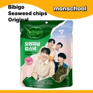 Bibigo Seaweed Chips Snack Original / 40g / Korean Crispy Seaweed Snack / Limited Edition with SEVEN
