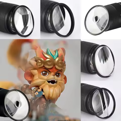 Vortex Halo Camera Filter Linear Prism Lens Kaleidoscope Centerfield Split Diopter FX Filter 77/82mm