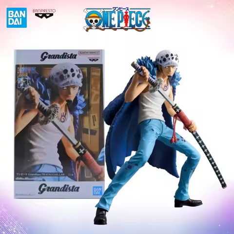 One Piece BANDAI BANPRESTO Original Grandista ROS Trafalgar Law Anime Action Figures PVC Collectible