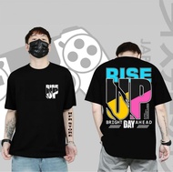 CLASSIC.STORE KAOS T- SHIRT KAOS DISTRO BRIGHT RISE UP / BAJU KAOS DISTRO MOTIF VIRAL / BAJU KAOS PR