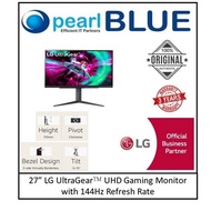 27” LG UltraGear™ UHD Gaming Monitor with 144Hz Refresh Rate - 27GR93U-B