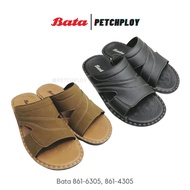 Bata Model 4305-6305 Men's Sandals Slip-On Style Black Brown Selipar Lelaki Sandal Lelaki