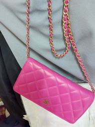 （只賣不換，非誠勿擾）Chanel wallet on Chain (woc) barbie pink 新年買新袋拜年 粉紅色