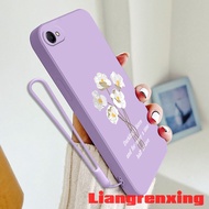 Casing VIVO Y81 Y81i Y83 y53 y55 v5s v5 vivo y71 y71i y71a phone case Softcase Liquid Silicone Protector Smooth shockproof Bumper Cover new design Flower Love YTBH01