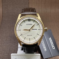 [TimeYourTime] Citizen Eco Drive AW0082-19A Standard Analog Brown Leather Strap Men Watch