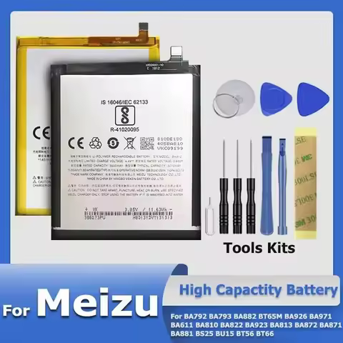 XDOU BA891 BT50 BU15 BA882 Battery For Meizu Pro M3 M3S M3Mini M5 MX5Pro BT65M MX6 6 7 15 Plus Note8