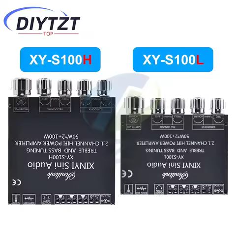Bluetooth 5.0 2.1 Channel Power Audio Stereo Subwoofer Amplifier Board 50W*2+100W HIFI TPA3116D2 Hig
