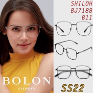 SS22 BOLON กรอบแว่นสายตา รุ่น SHILOH BJ7188 B11 [ฺAlloy / Acetate] แว่นของญาญ่า