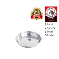 ZEBRA Stainless Steel Deep Plate #7#7.5#9#10/Zebra SUS 304 S/Steel Deep Tray 斑马盘,碟子