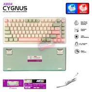 Nubwo X804 CYGNUS 75% Knob คีย์บอร์ด(มีสาย) BLUE Switch Hot-Swap 3pinMacro Mini RGB ประกัน2ปี ส่งฟรี