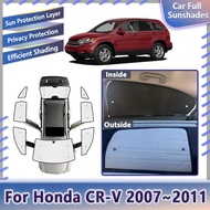 For Honda CRV CRV CR-V 2007~2011 Car Full Sunshade Sun Visors Windshield Sun Blinds Coverage Interio