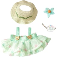 Clothes for 15cm/17cm Doll,Cute Clothes Suitable for 5.9''/6.69'' Doll(Clothes Only) (Green（4 PCS）)