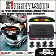 Car Parking Sensor Kit LED Didsplay 4 Sensors 22mm Reverse Radar Sensors Vehicle Alarm Sound