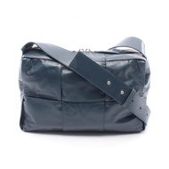【二手】Bottega Veneta BOTTEGA VENETA單肩包，相機包，海軍藍皮革，Maxi Intrecciato編織，卡帶式單肩包，男士