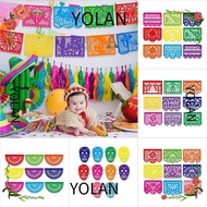 YOLANDAGOODS Mexican Party Banner Outdoor Decorate Celebration Party Paper Cuttings Art Cinco De May