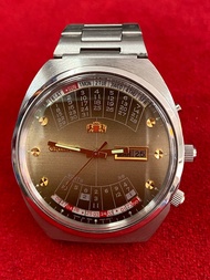 ORIENT 21 Jewels Automatic นาฬิกาปฎิทิน ตัวเรือนสแตนเลส นาฬิกาผู้ชาย มือสองของแท้