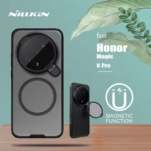 Nillkin for Honor Magic 8 Pro 5G Magnetic Case Camshield Prop Cover with Camera Stand Case for Honor