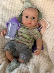 ตุ๊กตา Aizwa1 ขนาด 13 นิ้ว รุ่น Bebe Reborn ทำจากซิลิโคน Loulou เปิดปากได้ ตุ๊กตาเด็กผู้หญิงทำมือ สั