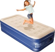 i-VTIES Twin Air Mattress with Built-in Pump,19" Double High Inflatable Mattress,Elevated Blow Up Bed with 2 Valves,Foldable Airbed for Camping,Home &amp; Guest,Rapid Inflation &amp; Deflation