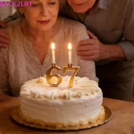 BACK2LIFE Number Birthday Candle Holder, Stainless Steel Versatile Metal Number Candle Holders, Reus