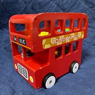 ARES Preloved ELC Wooden Red London Bus #ELC02