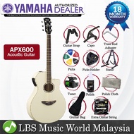 Yamaha APX600 40" Thin Line Spruce Top Acoustic Electric Guitar With Pickup - Vintage White (APX 600