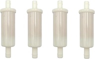 4Pack 3/8" Fuel Filter Compatible with SIERRA Yama-ha Mercury 802128A1 802128 OMC Johnson Evinrude R