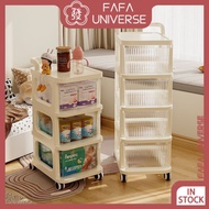Movable Multi-Layer Plastic Storage Drawer Cabinet Small Stroller Baby Products Storage Cabinet Drawer