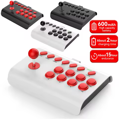Wireless PC Game Joystick Bluetooth Arcade Game Stick Joystick Controller For Switch/PS4/PS3/Xbox On