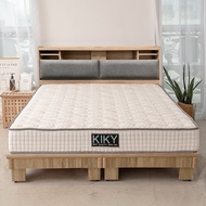 [特價]【KIKY】飛燕附插座貓抓皮靠墊二件床組單人加大3.5尺(床頭片+高腳六分床底)