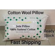 100%Original Natural Cotton Wool Pillow /Bantal Kapas Semulajadi 100%