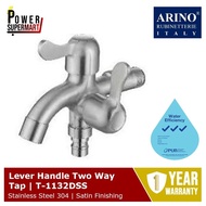 Arino T-1132DSS | Lever Handle Two Way Tap | Stainless Steel 304 | Satin and Matt Black Finishing | 