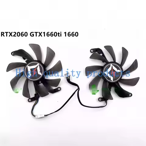 NEW 2PCS 85MM T129015SU GTX 1660 1660TI GPU Fan，For GALAXY / KFA2 RTX 2060 2070 SUPER、GTX 1660 1660T