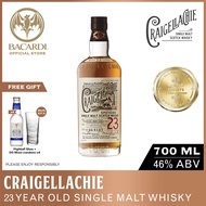 CRAIGELLACHIE 23 Years Speyside Single Malt Scotch Sherry Batch Whisky 700ml / 70cl 46% vol. + FREE