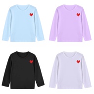 Teen's Shirt Cartoon-inspired Child Cool Tee Girls Long Sleeve Round Neck T Kid's Cotton Kawaii T-sh