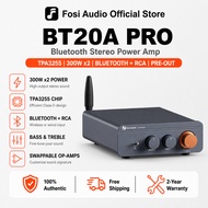 Fosi Audio BT20A Pro Bluetooth 5.0 Amplifier 300Wx2 TPA3255 Stereo Amp for Passive Speakers