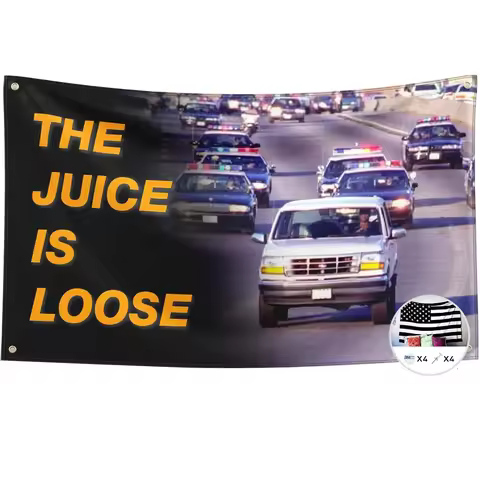 The Juice is Loose Flag for OJ Simpson 3x5 Feet Banner,Funny Poster UV Resistance Fading & Durable M