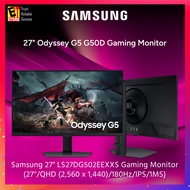 SAMSUNG MONITOR 27" ODYSSEY G50D GAMING QHD 2K HDR400/ 180Hz /1MS /HEIGHT ADJUSTABLE /NVIDIA G-SYNC