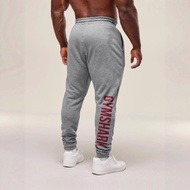 GYMSHARK Men's Sports Pants Jogging Gym Muscle Bodybuilding Casual Pants Cotton Printed Trousers
