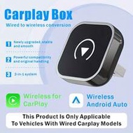 2-In-1 Wireless CarPlay&Android Auto Adapter Plug & Play CarPlay Dongle Converter, Fast Auto-Connect
