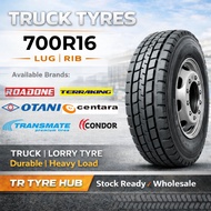 700R16 Tubeless Light Truck Tyre | OTANI | ROADONE | CENTARA | TRANSMATE | CONDOR