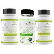 Casa de Sante Probiotic & Prebiotic Synbiotic, Advanced Vitamin & Mineral Complex Gummies and FODMAP