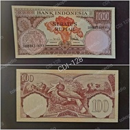 Uang Kuno 100 Rupiah Bunga 1959 UNC